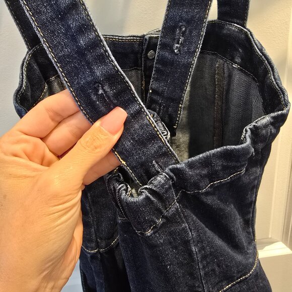 Criss-Crossed Jean Dress - Picture 3 of 4